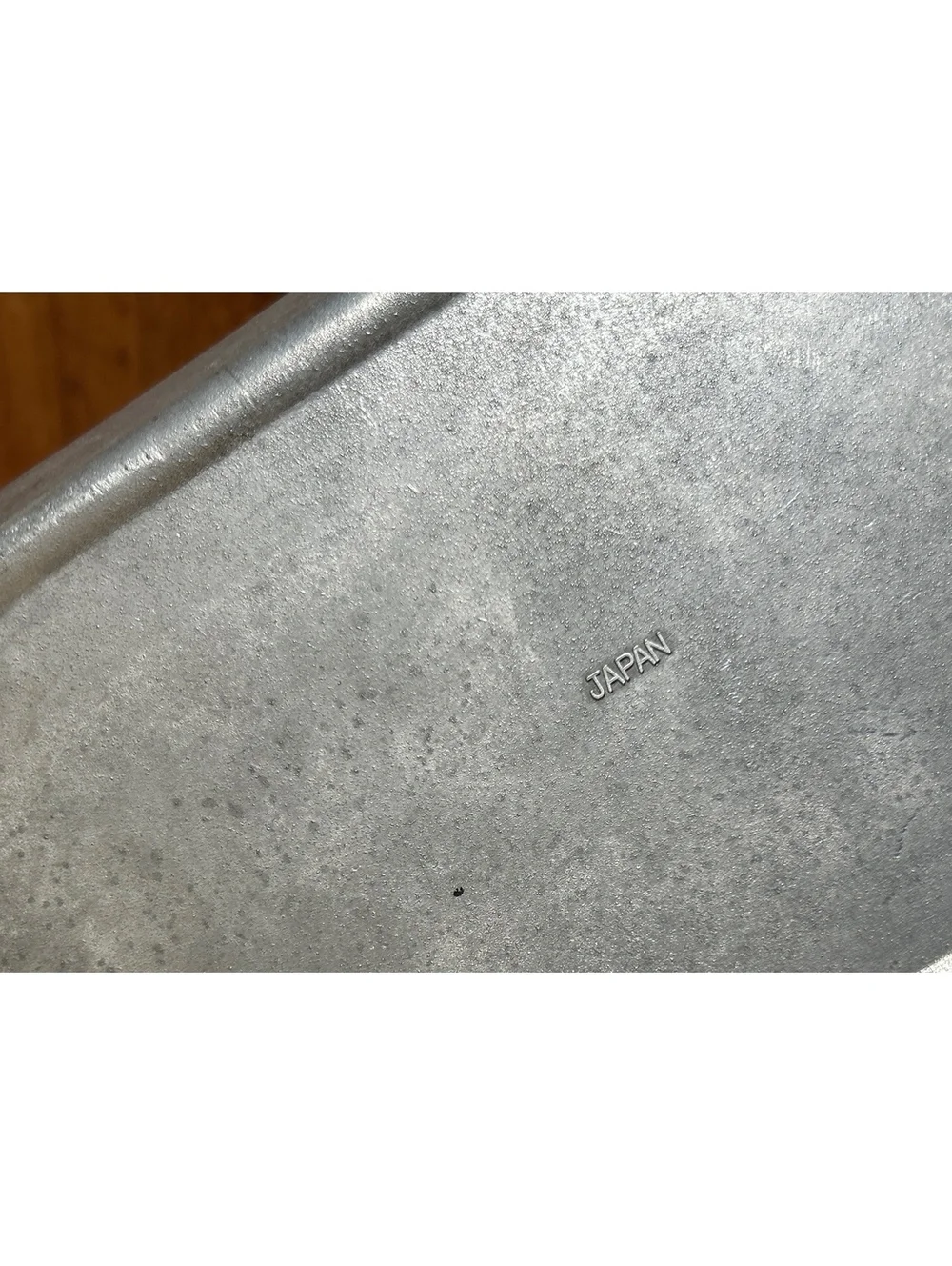 Vintage Metal Tray with 'Give Us This Day Our Daily Bread' Embossed Design