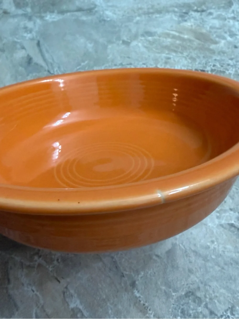 Fiestaware Tangerine Orange Classic Rim Cereal Bowl