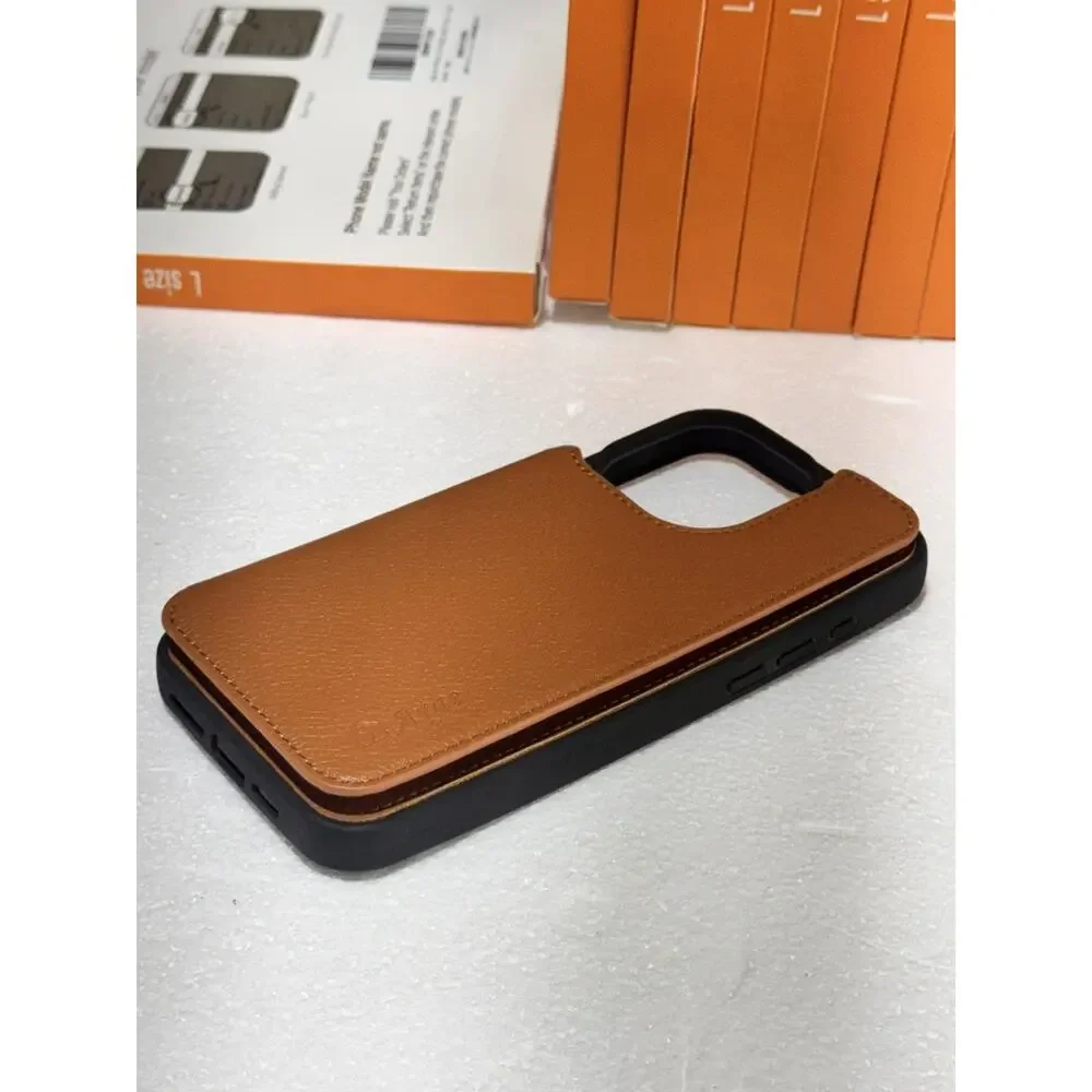 10x Magnetic Wallet Case Brown PU Leather Card Holder Stand Shockproof Arae 10pc