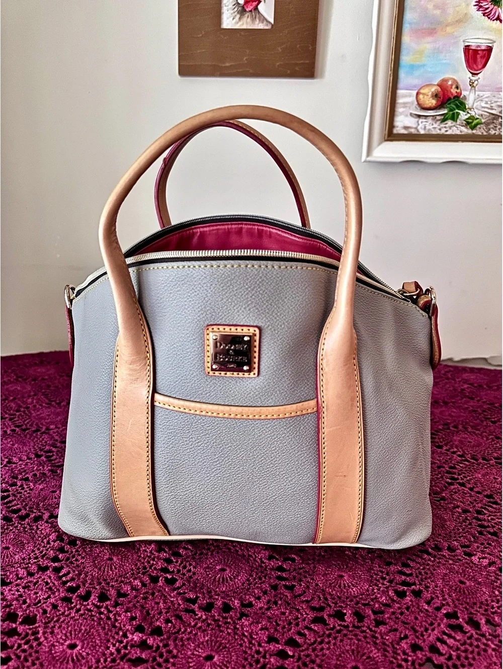 Vintage Dooney & Bourke Carley Madeline Satchel