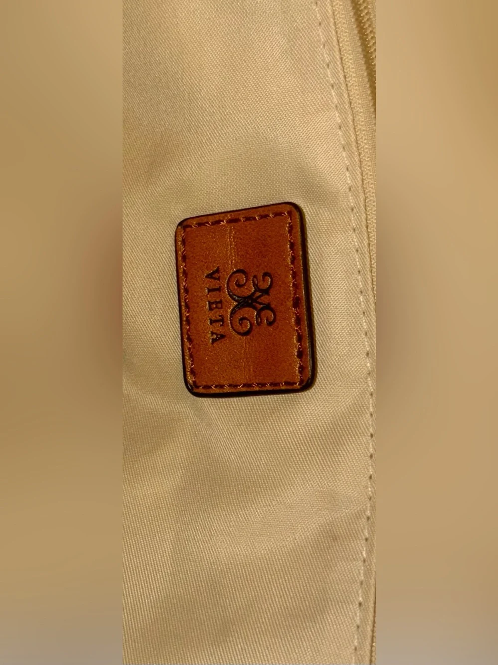 VIETA Woven Satchel Bag in Tan