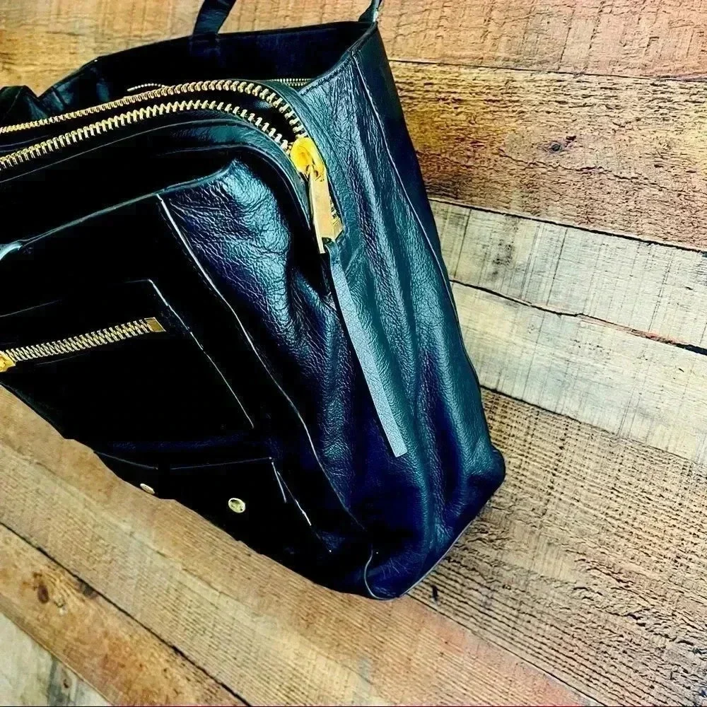 NWOT Via Spiga Leather Laptop/Work Bag