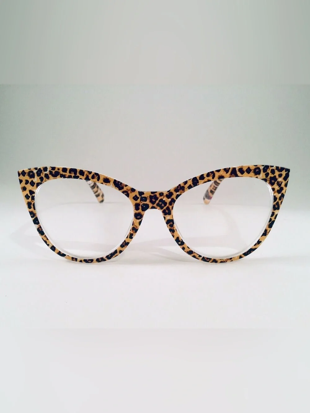 Betsey Johnson Leopard Cat-Eye Blue Light Glasses - Tan & Black