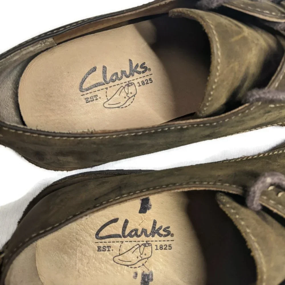 Clarks leather lace