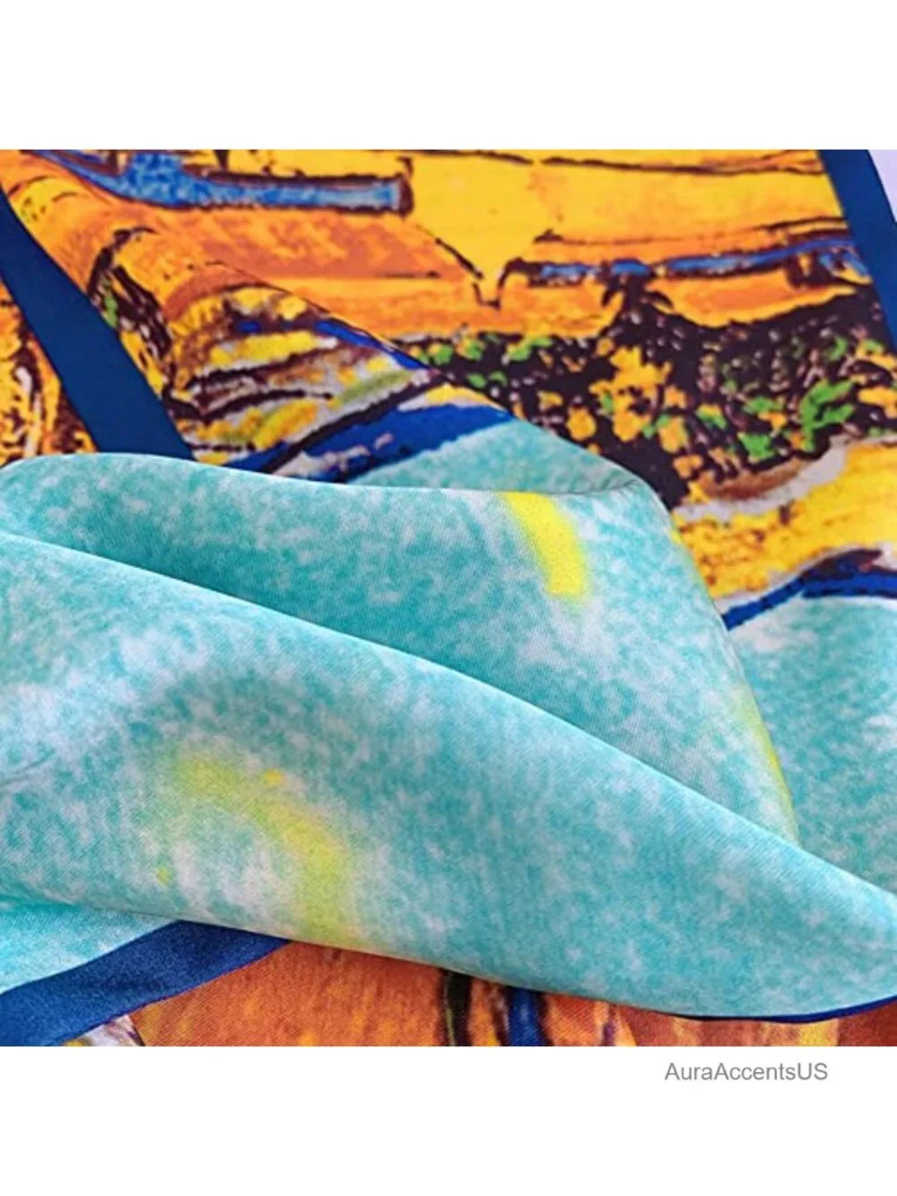 Silky Polyester Fashion Scarf Headband Neck Scarf 59x7 Inches Versatile