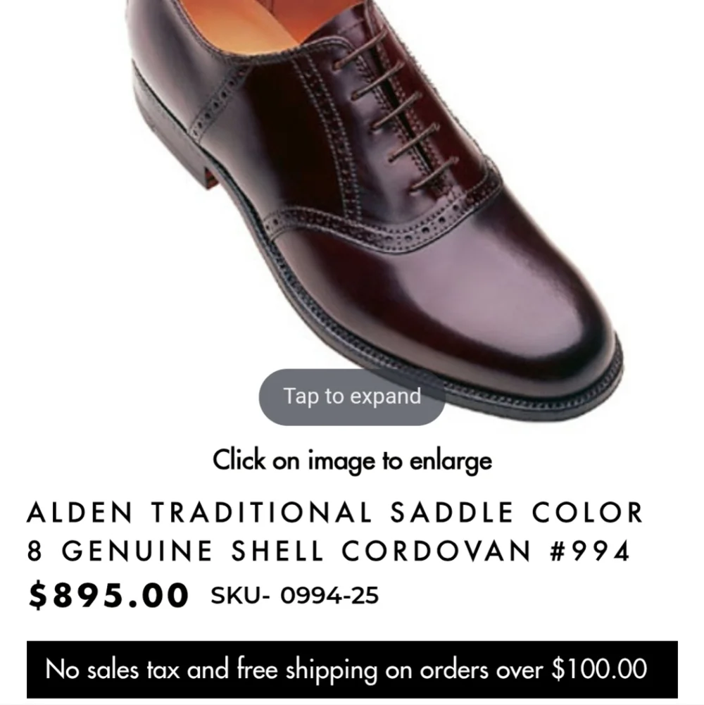 Alden overall excellent
