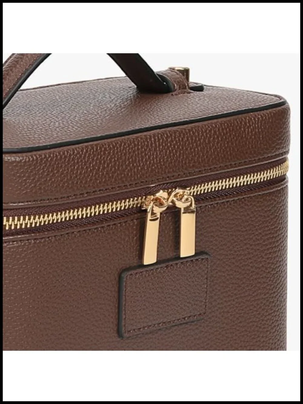 Travel Makeup Bag with Removable Divider PU Leather Portable Toiletry Cosmetic