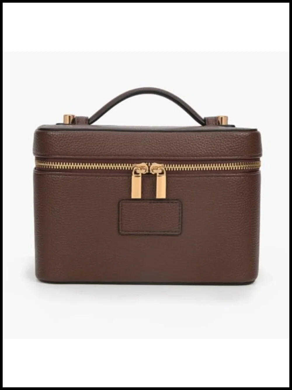 Travel Makeup Bag with Removable Divider PU Leather Portable Toiletry Cosmetic