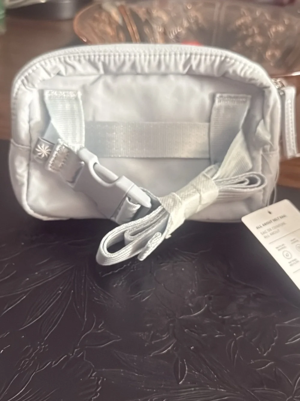Athleta White Quilted Travel Cosmetic Case