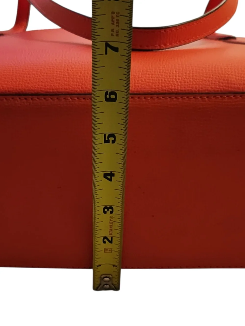 Kate Spade Cara Large Tote Orange Coral Saffiano Leather Preppy Chic Work Bag