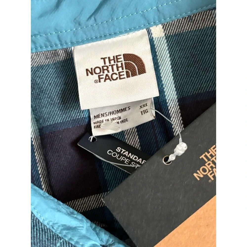 The North Face Men's XXL Arroyo Lightweight‎ Button Up Flannel Blue  NWT