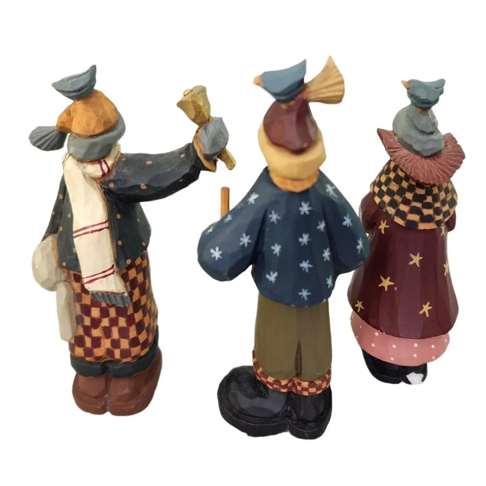 Williraye‎ Studio A Christmas Carol Folk Art Primitive 5 Pc Set WW2031 Vtg READ