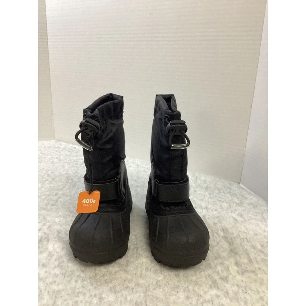 Columbia Childrens Powderbug Forty Snow Boot Black Orange 400g Waterproof Size 9