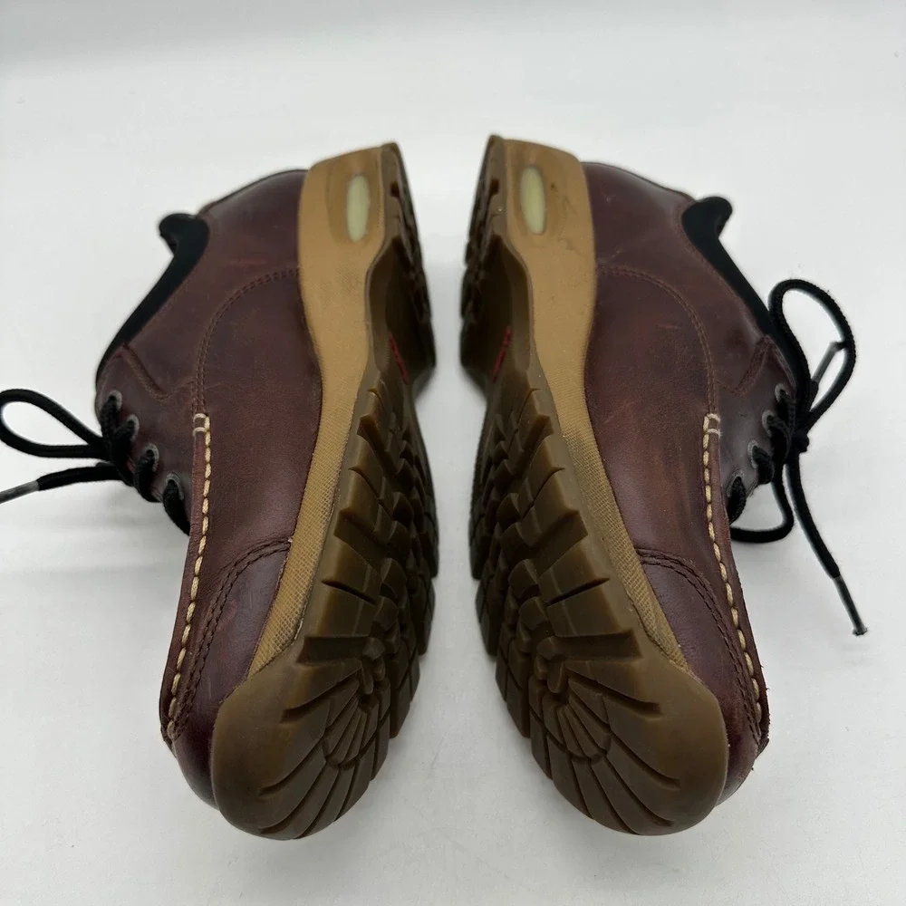 Eastland 3979 Mens Size 8M Burgundy‎ Leather Moc Toe Oxford Air Cushion Shoes