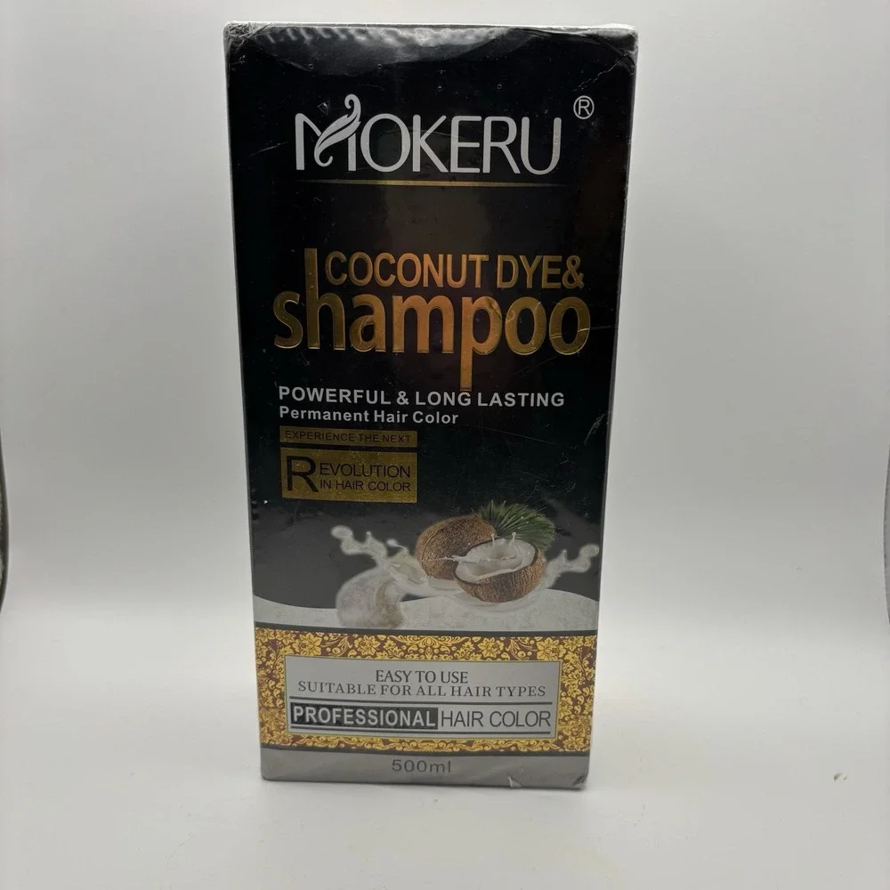 Mokeru Coconut Dye‎ & Shampoo Hair Color 04 Grape Red Professional Kit SEALED
