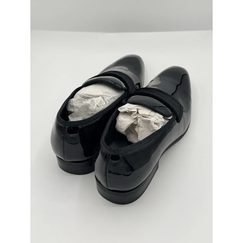 Alfani Shoes Mens Size 10.5‎ Black Patent WESTFIELDDP Slip On Dress Loafers