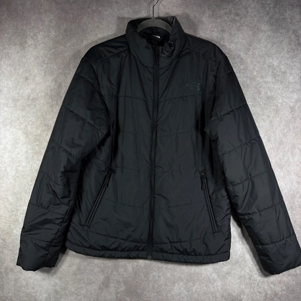 The North Face Jacket Mens Medium Black Junction Insulated Puffer Full Zip