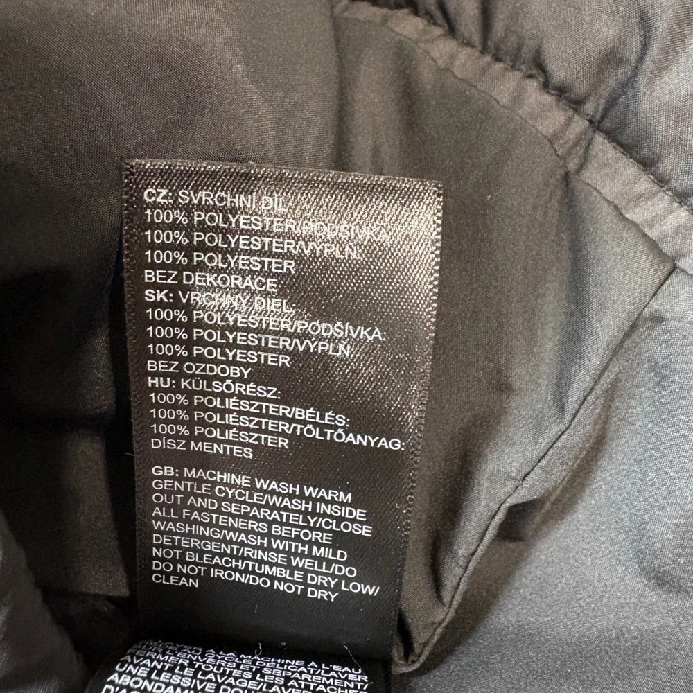 The North Face Jacket Mens Medium Black Junction Insulated Puffer Full Zip