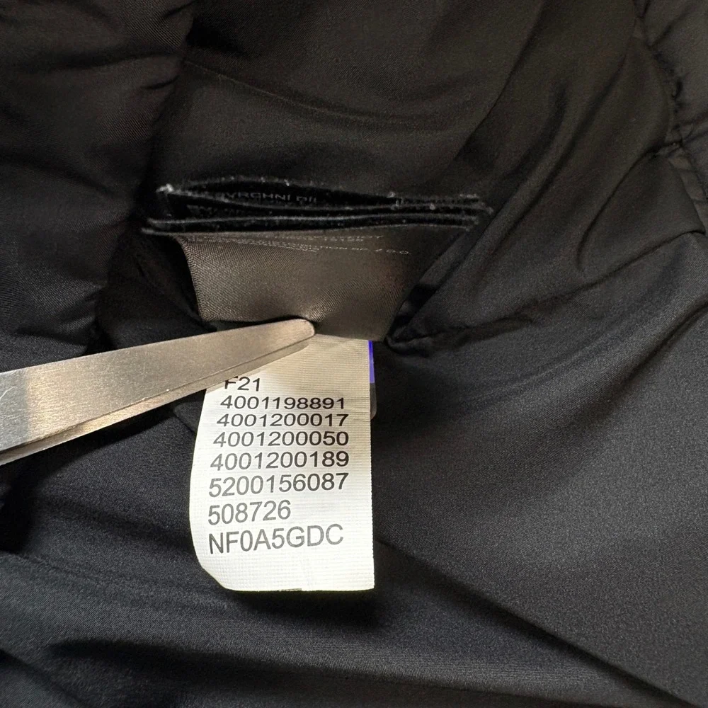 The North Face Jacket Mens Medium Black Junction Insulated Puffer Full Zip
