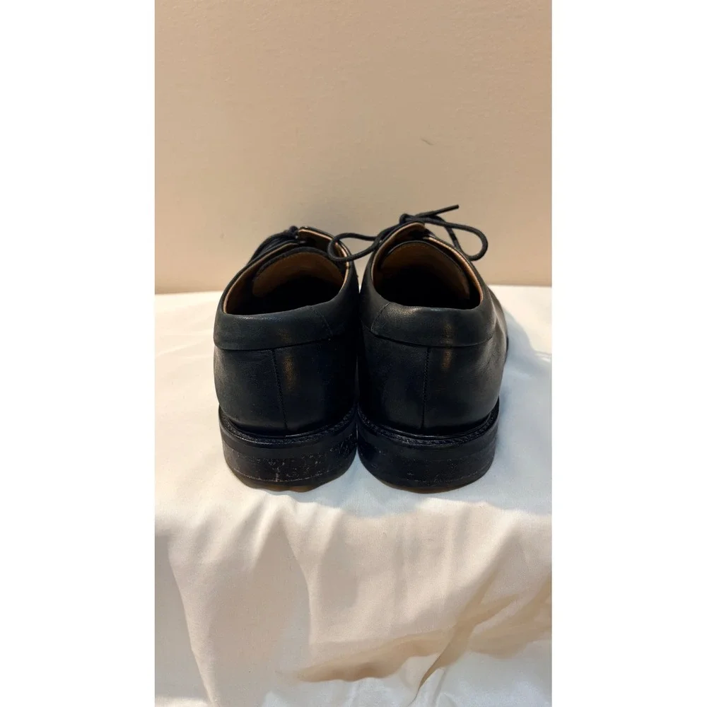 Cole Haan Mens Black Leather Cap‎ Toe Derby Dress Shoes Grand.OS C20155 Sz 9.5 M