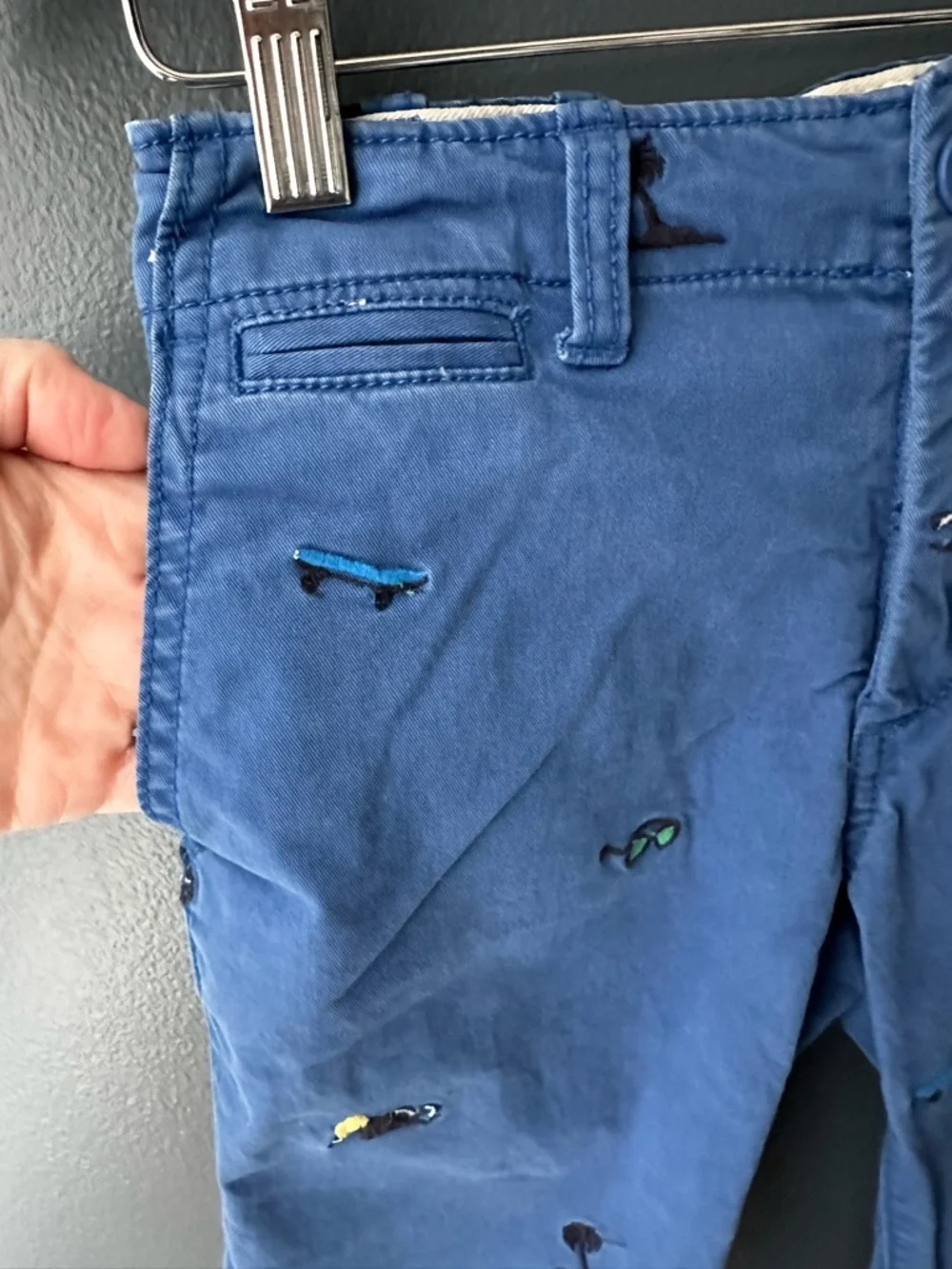 💙 GAP Kids boys pants size 10 blue with fun details VGUC preppy classic
