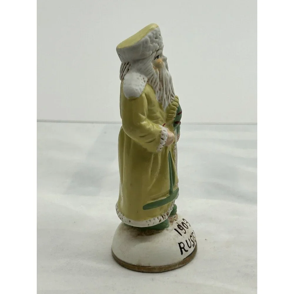 Christmas 1903‎ Russia Vintage Old World Ceramic Santa Claus Figurine 4.25