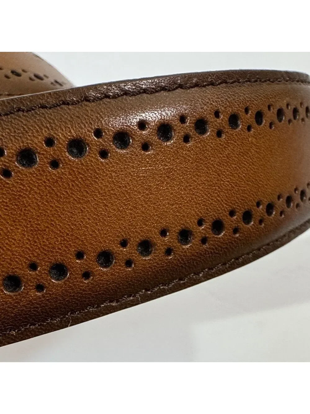Allen Edmonds Brown Leather Belt 42