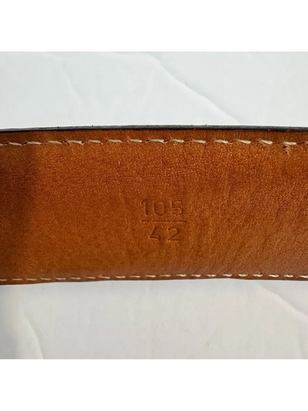 Allen Edmonds Brown Leather Belt 42