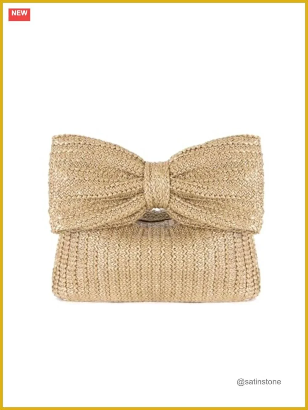 Woven Straw Clutch Purse Crossbody Evening Handbag Summer Beach