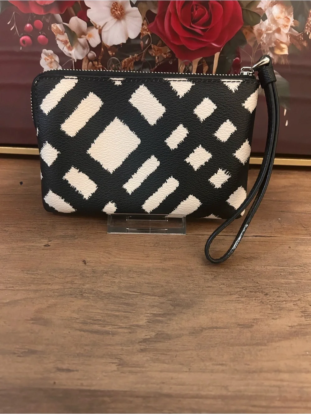 Coach leather wristlet