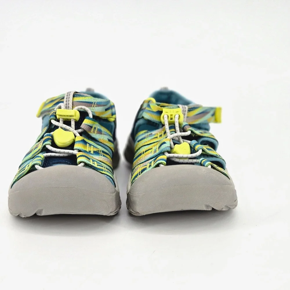 KEEN Newport H2 Kids 13 Blue Yellow Water Sandals Hiking Trail Gorpcore Shoes
