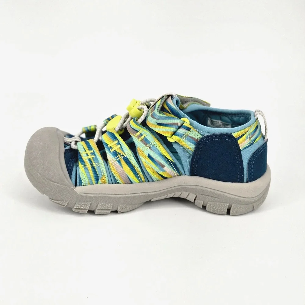 KEEN Newport H2 Kids 13 Blue Yellow Water Sandals Hiking Trail Gorpcore Shoes