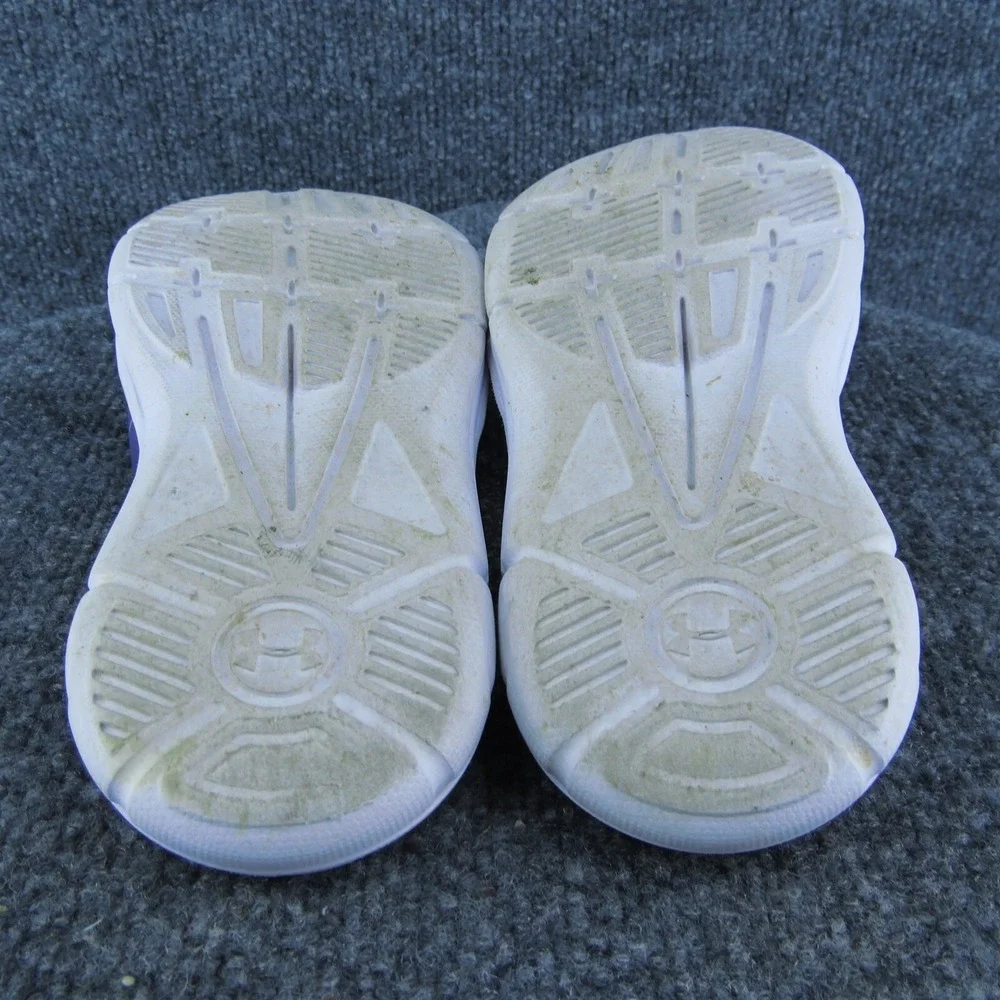 Under Armour‎ Youth Girls Slide Shoes Purple Synthetic Hook & Loop Size 2 Medium