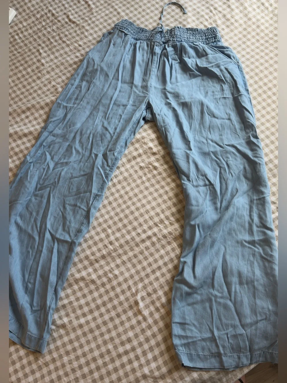 SO Men's Light Blue Drawstring Lounge Pants