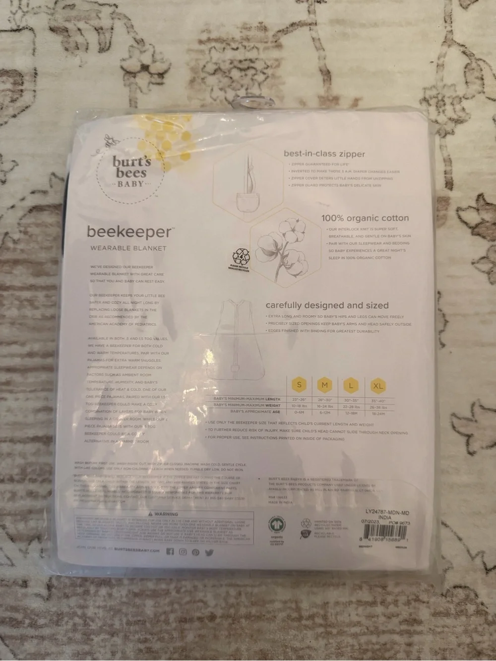 Burts Bees organic cotton
