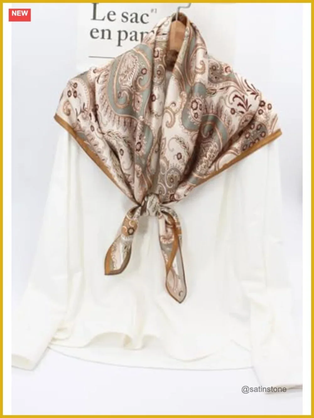 100% Mulberry Silk Scarf 35