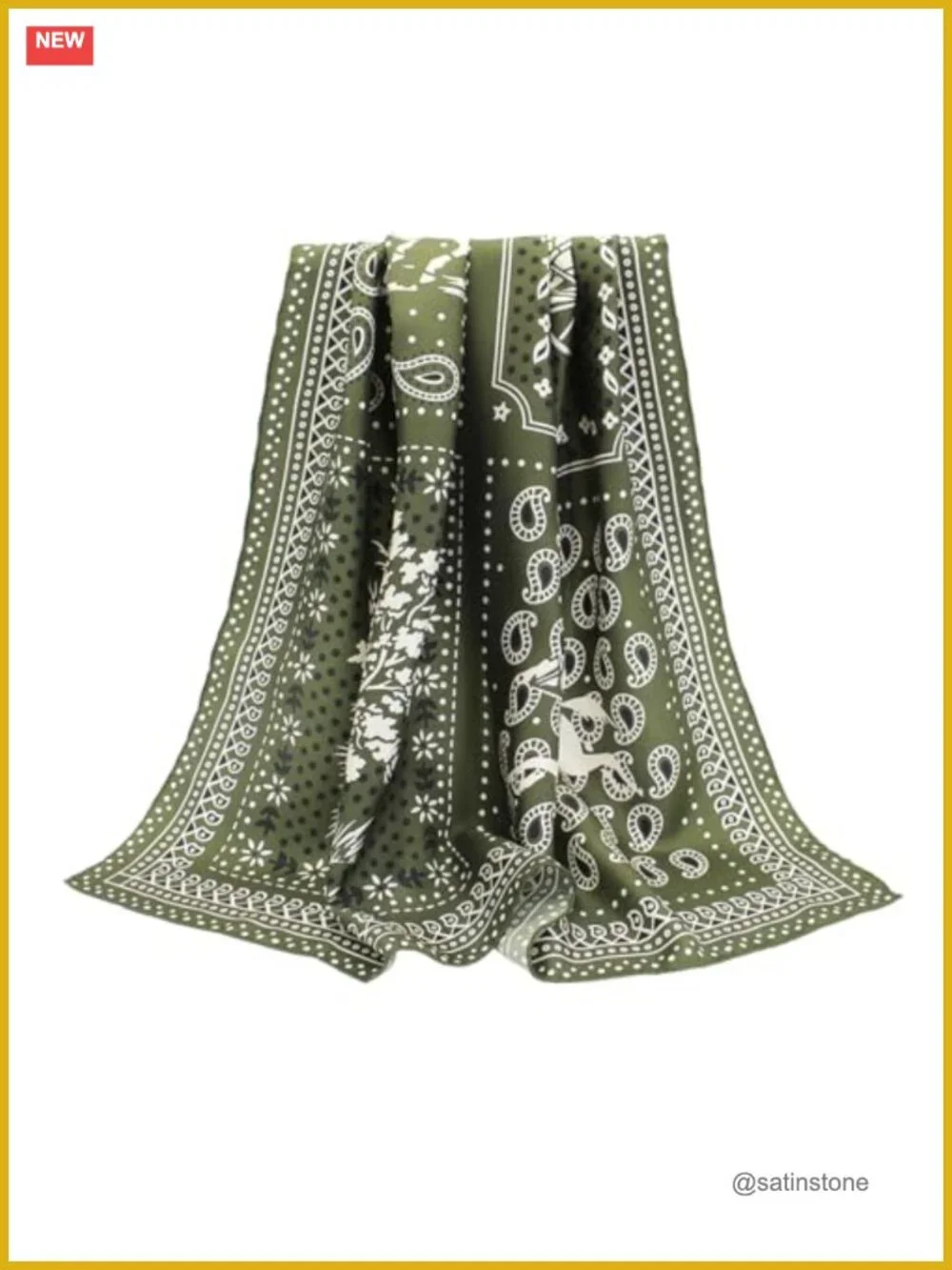 100% Mulberry Silk Scarf Women 35