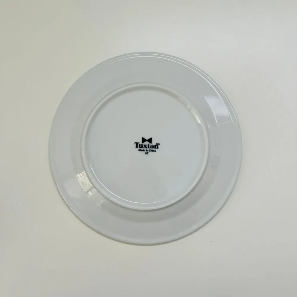 TUXTON Bright White Alaska ALA-90 Wide Rim Rolled Edges 9