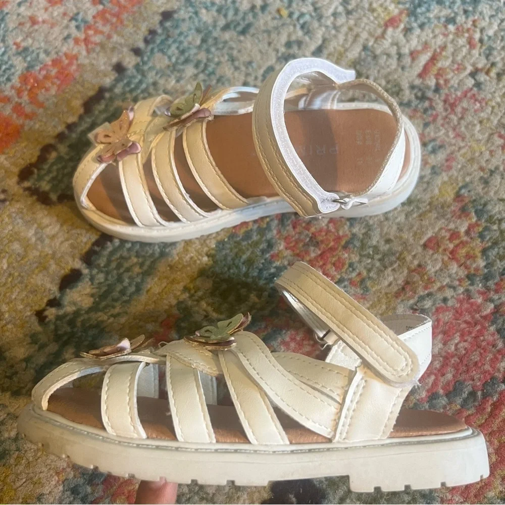 Primark fisherman Sandals with butterfly little kids US 10