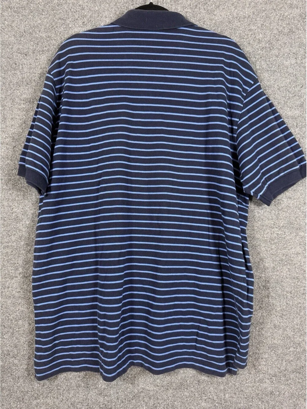 Vintage Polo Ralph Lauren Men’s Short Sleeve Polo Shirt Blue Striped XXL