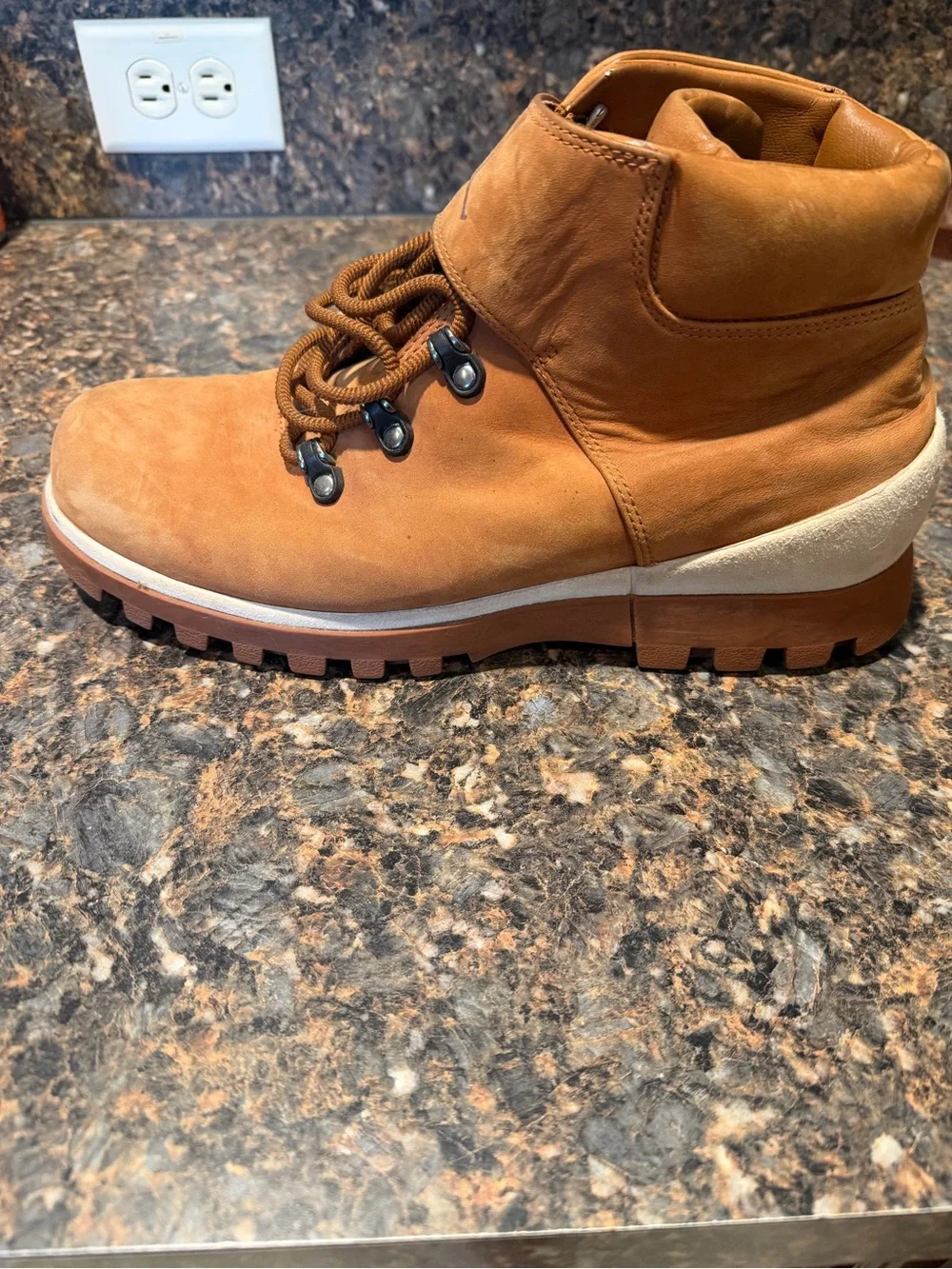 Jordan Brown Suede Lace-Up Ankle Boots
