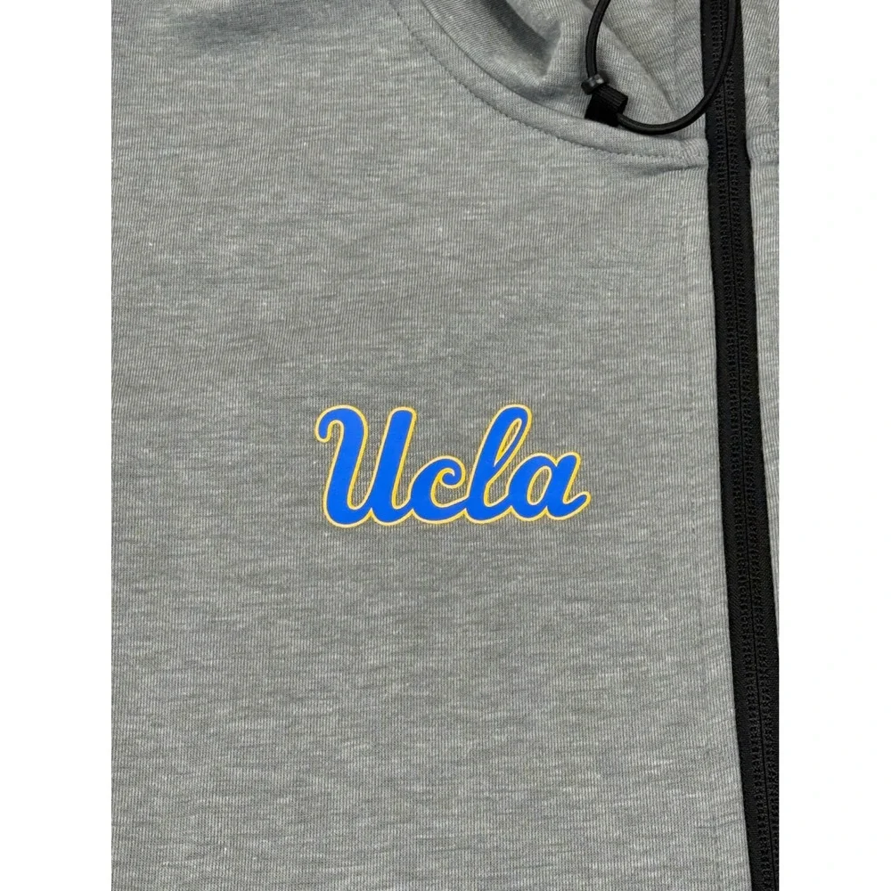 Jordan UCLA Basketball Full Zip Hoodie Men's S‎ Grey Dri-Fit Athletic Jacket NWT