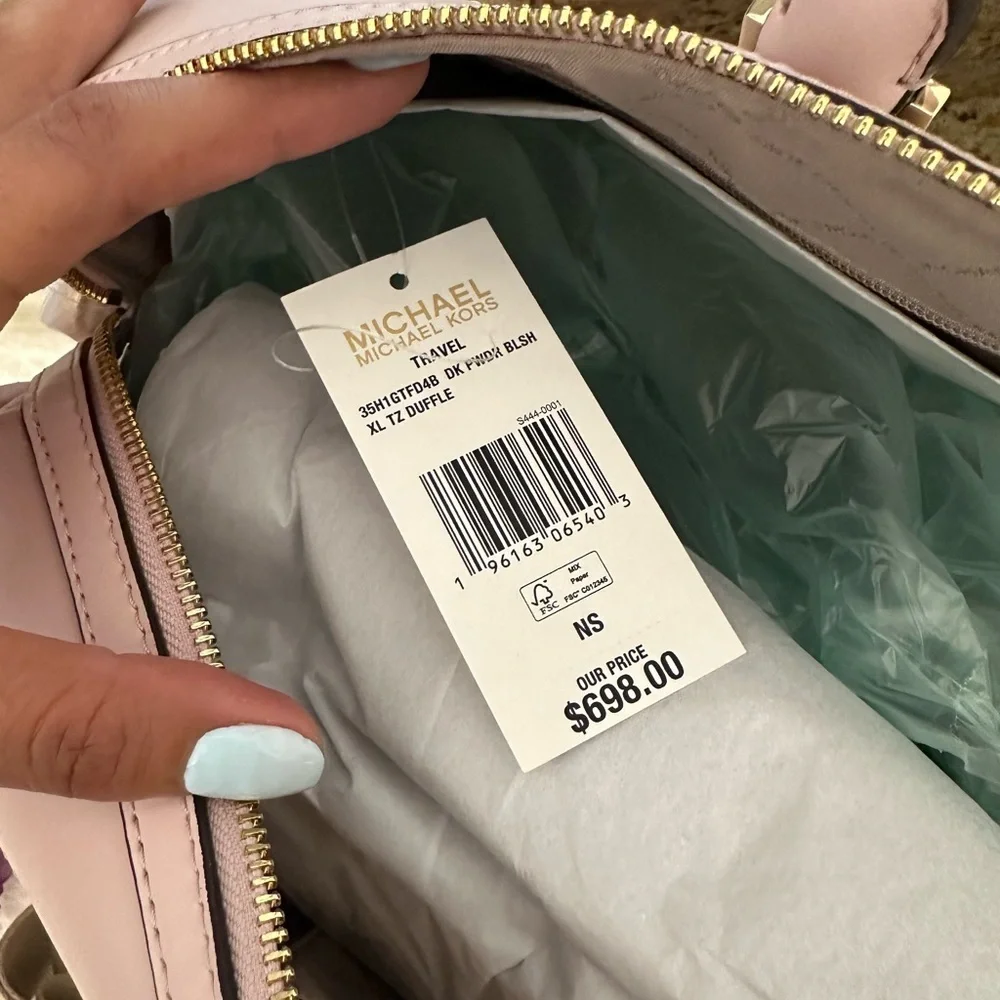 New Michael Kors Jet Set Travel Extra-Large Signature Logo Duffel Bag