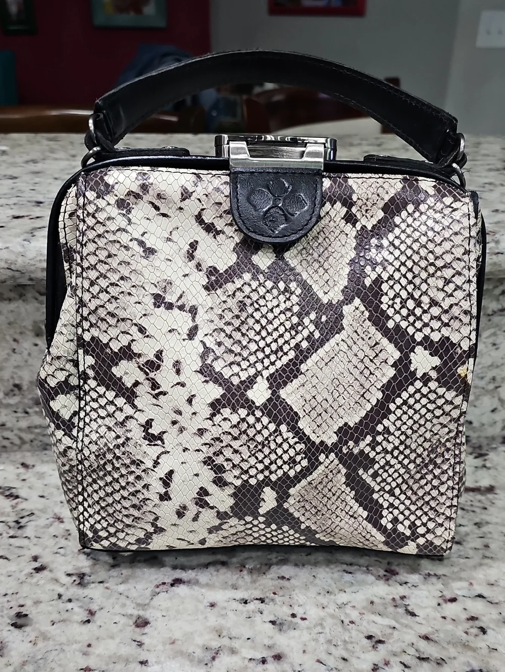 Patricia Nash Nela Frame Satchel - Python