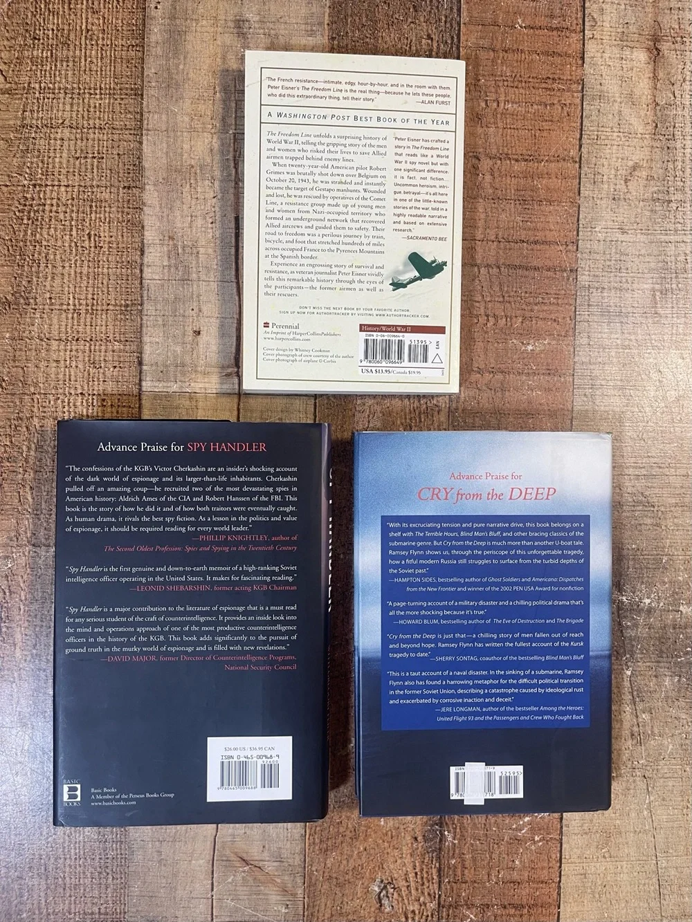 Spy Handler Cry From The Deep The Freedom Line History Book Bundle Nonfiction