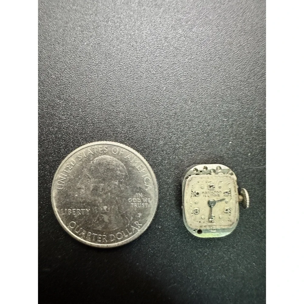 Hamilton Illinois Vintage Watch Movement 17 Jewels‎ Normandie Swiss Untested