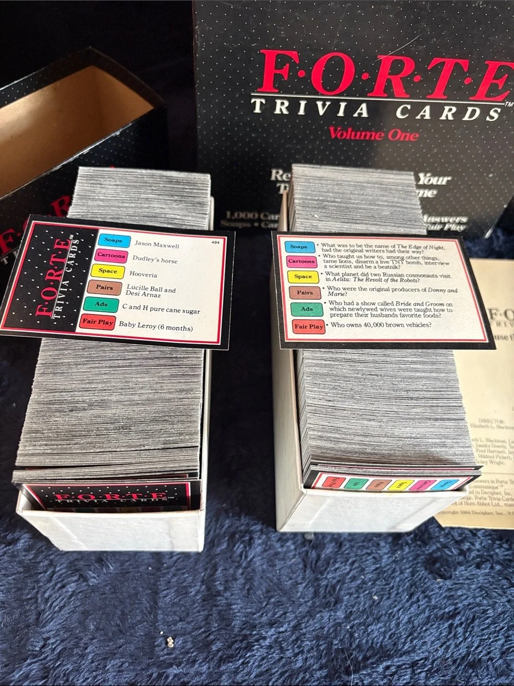 Forte trivia cards