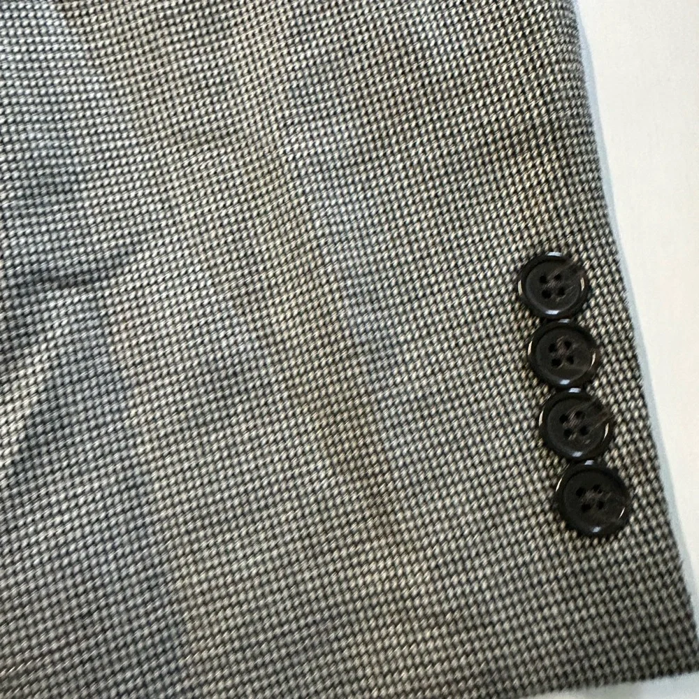 Ralph Lauren‎ blade sports coat size 42R  2 button front, black and gray plaid