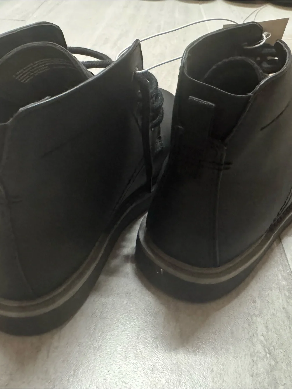 Cat & Jack Black Lace-Up Kids Ankle Boots
