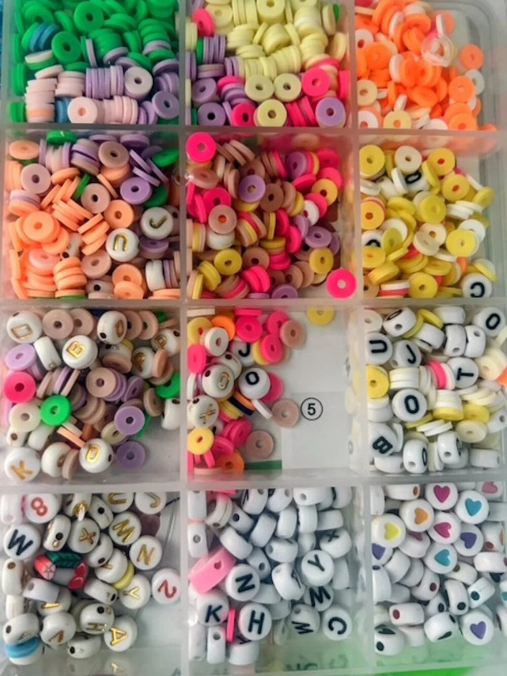 Redtwo clay beads
